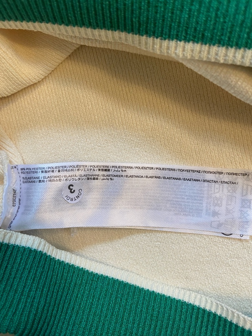 Mango Polo Sweater-Kelly Green/Cream - Picture 3 of 3